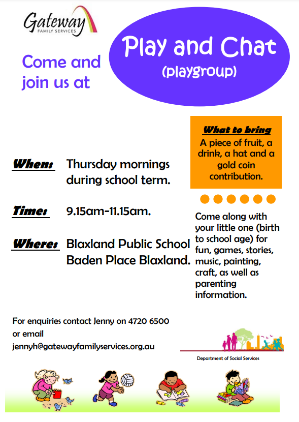 blaxland play and chat playgroup