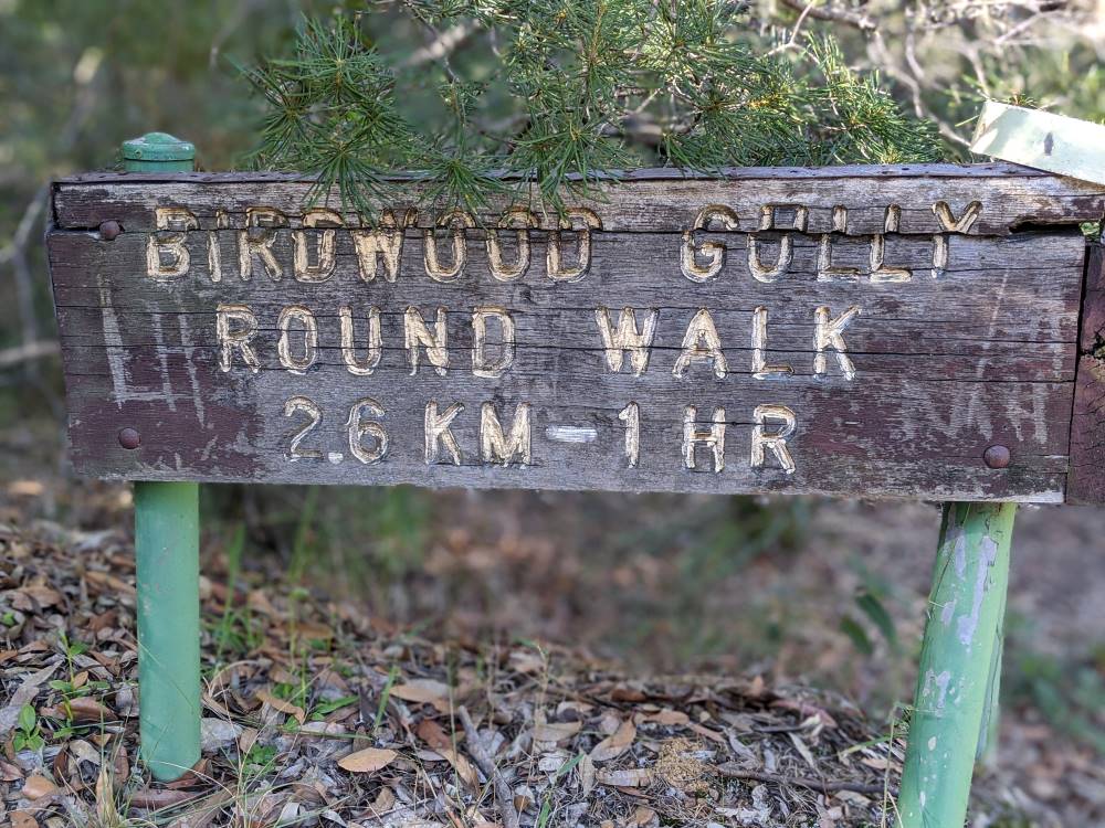 birdwood gully sign