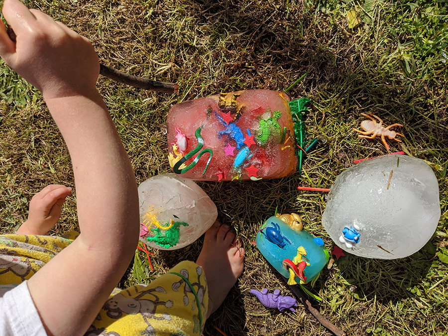 fun craft idea to dig for fossils at bush playgroup in the Blue Mountains