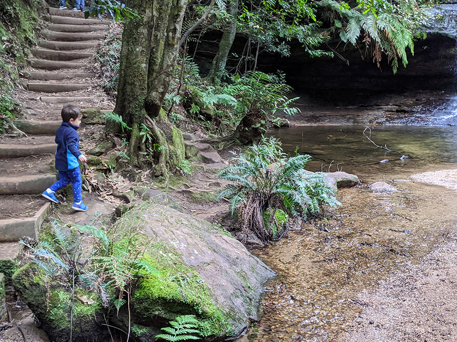 children love bushwalking at Pool of Siloam bush playgroup in the Blue Mountains