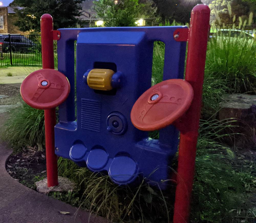 Glenbrook Park and playground sensory music station