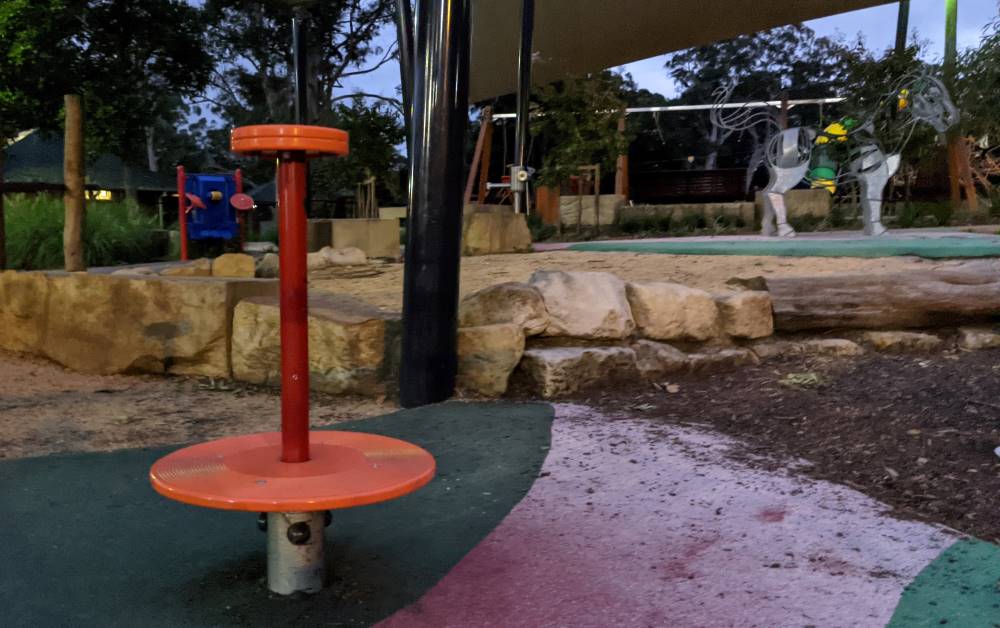 Glenbrook Park and playground spinning feature