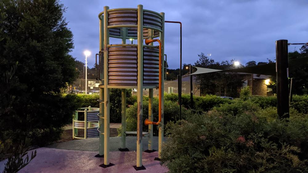 Glenbrook Park and playground watertank tower