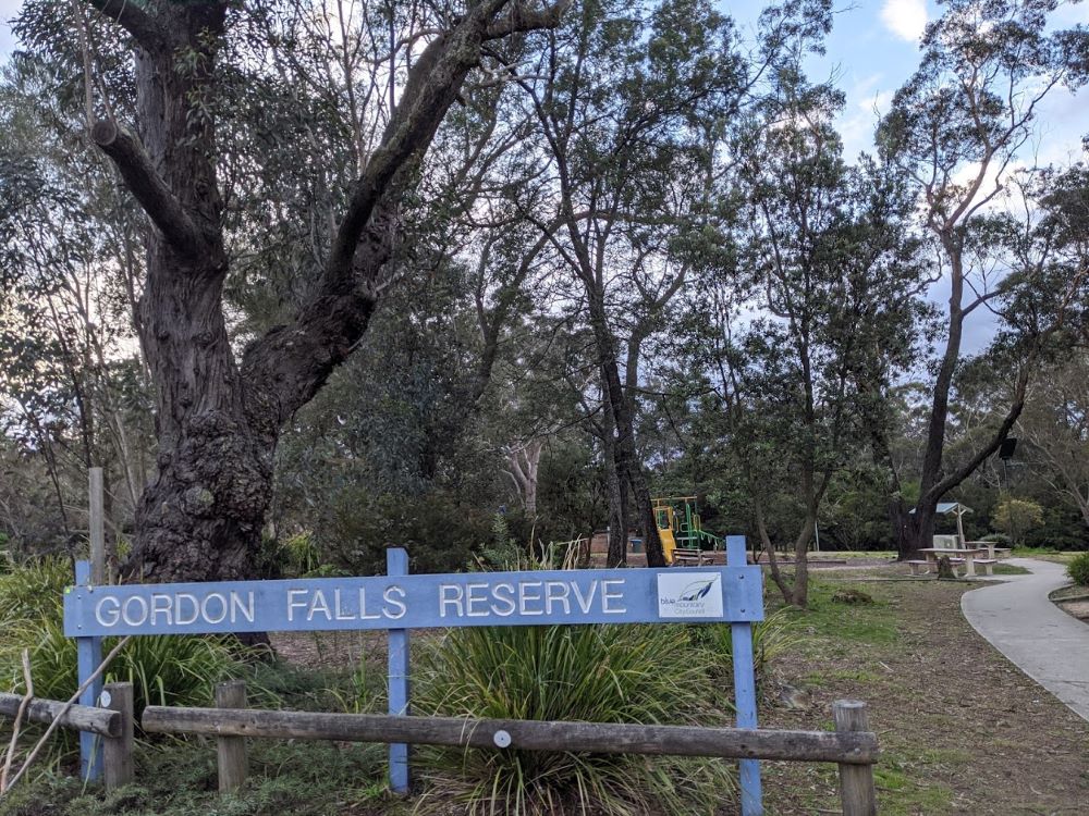 Gordon Falls Reserve, entrance for The Pool of Siloam, Blue Mountains National Park, bushwalks for kids in the Blue Mountains