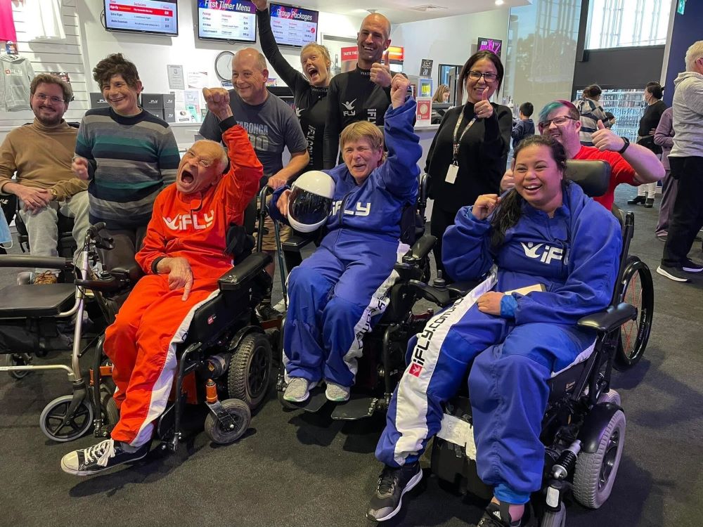 ifly sydney west penrith group of indoor skydivers at all abilities event