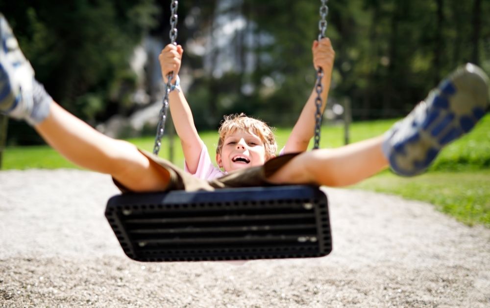 calm down activities for kids, swings