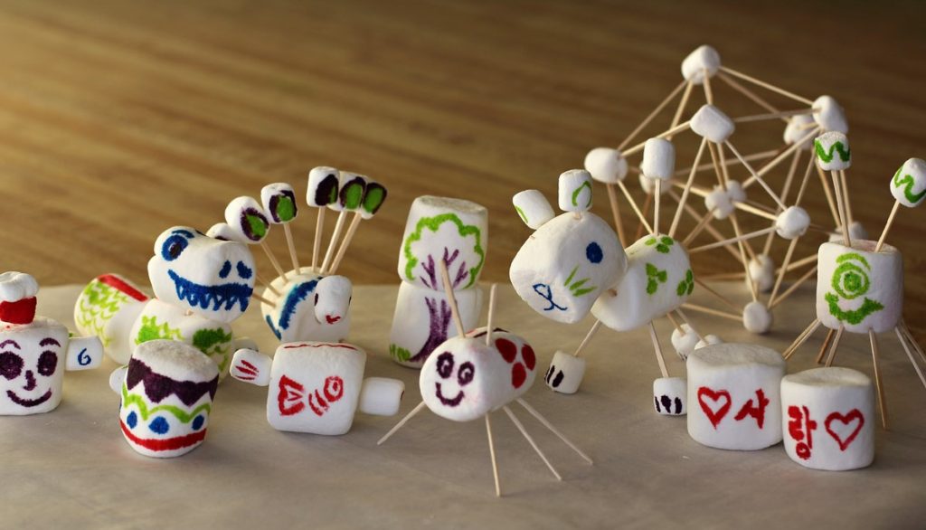 marshmallow animals for kids craft on halloween