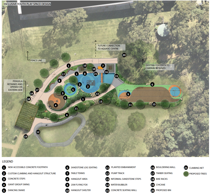 buttenshaw park springwood playground upgrade map