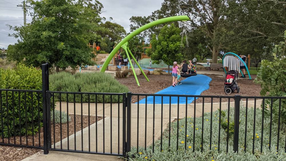 Governor Phillip Park Windsor fenced playground
