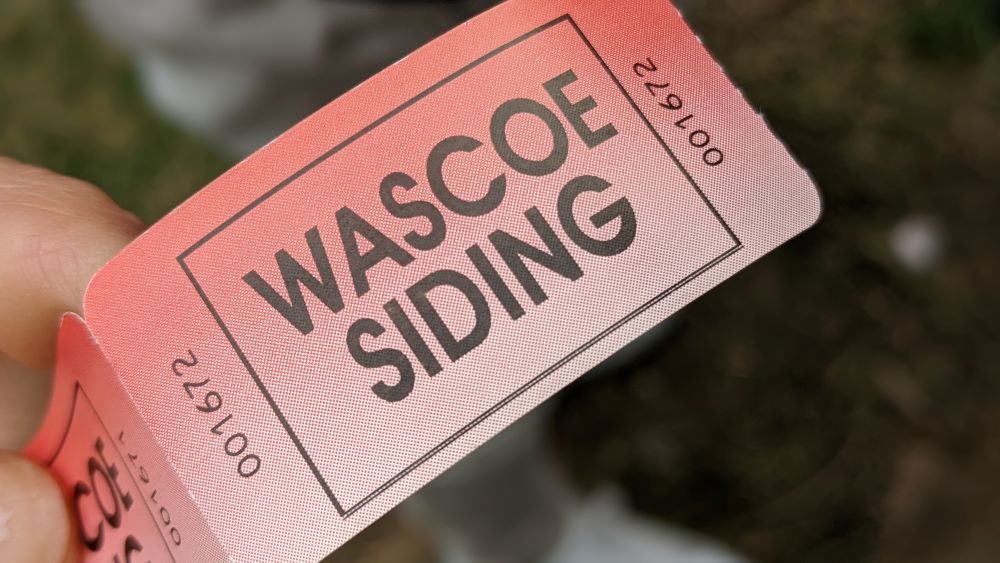 wascoe siding  blaxland ticket