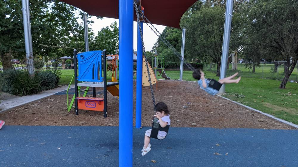 Pamela Parade Reserve Playground Leonay swings