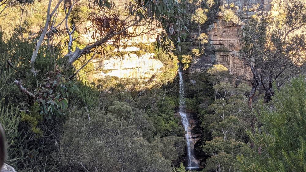 Minnehaha Falls Track Katoomba bushwalk the waterfall