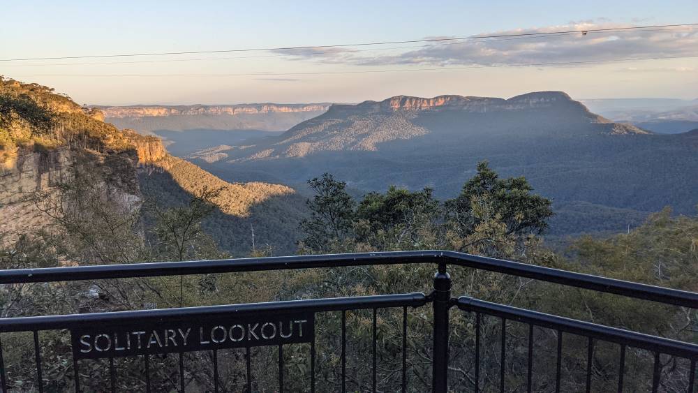 Sublime Point, Leura. solitary lookout