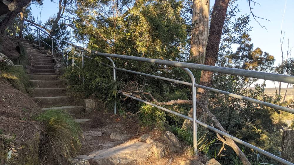 Sublimne Point Lookout Leura stone staircase