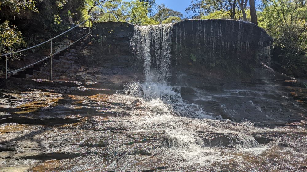 Weeping Rock after rain, Wentworth Falls