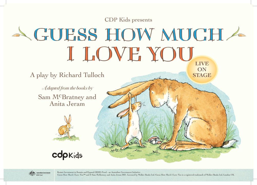 guess how much i love you live on stage show at The Joan Easter school holidays 2022