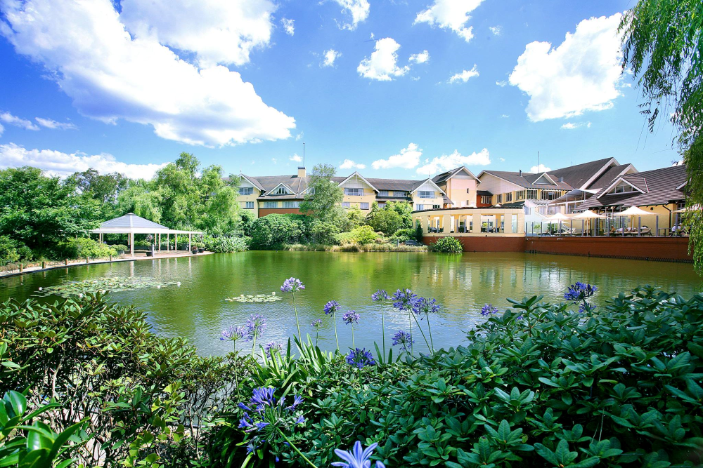 the lake at the Fairmont Hotel and Spa Blue Mountains