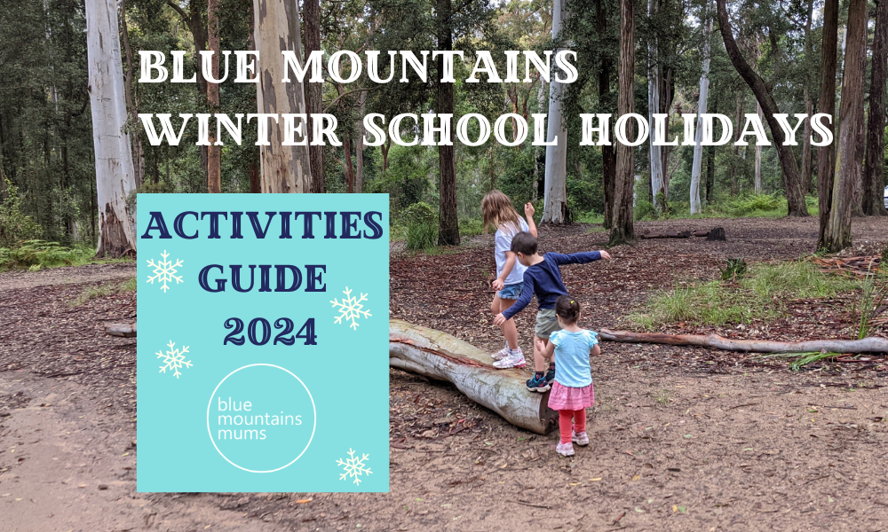 Blue Mountains Winter School Holidays Activities Guide 2024: The Best Things To Do With Kids In The Blue Mountains This Winter! Children climbing on a log