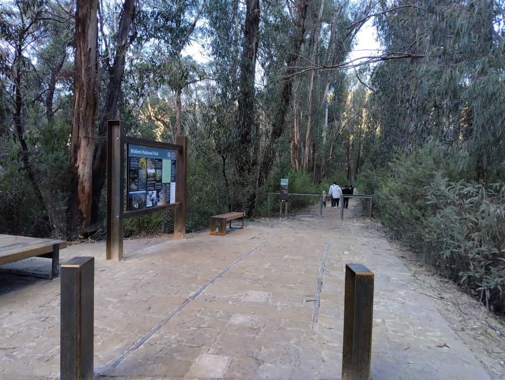The entrance to the 1km walk to the Lithgow Glow Worm Tunnel