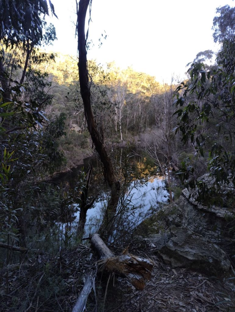 the lake along the Lithgow Glow Worm Tunnel walking track in the Wollemi National Park