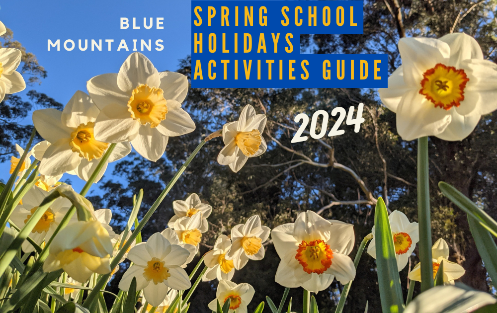 Blue Mountains Spring school holidays activites guide 2024 hero image