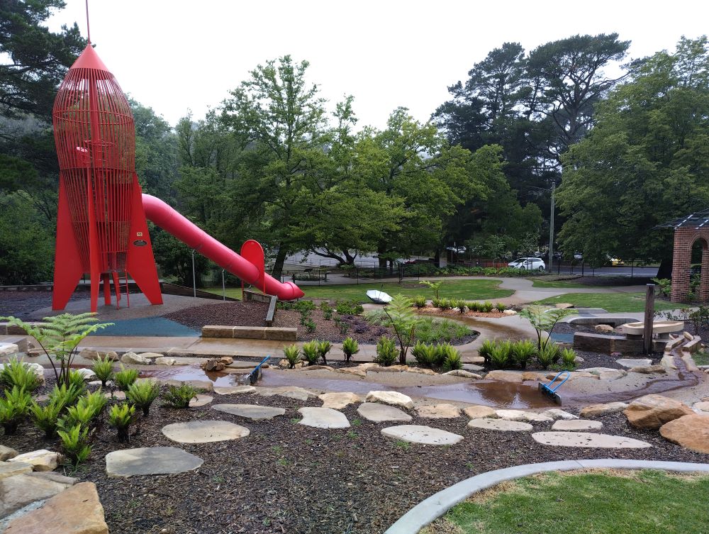 Memorial Park in Blackheath water play facilities