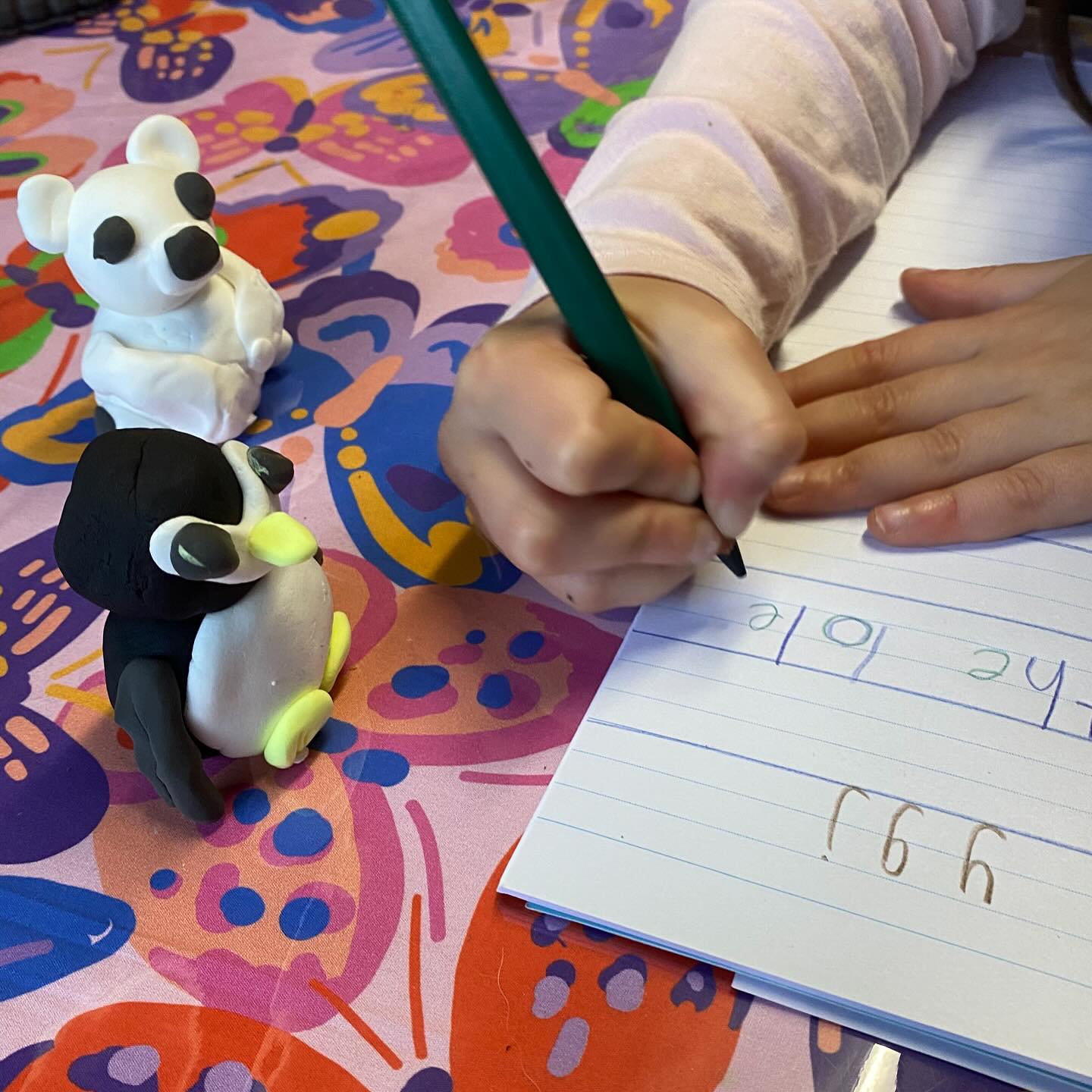 child handwriting at creative and confident kids blue mountains